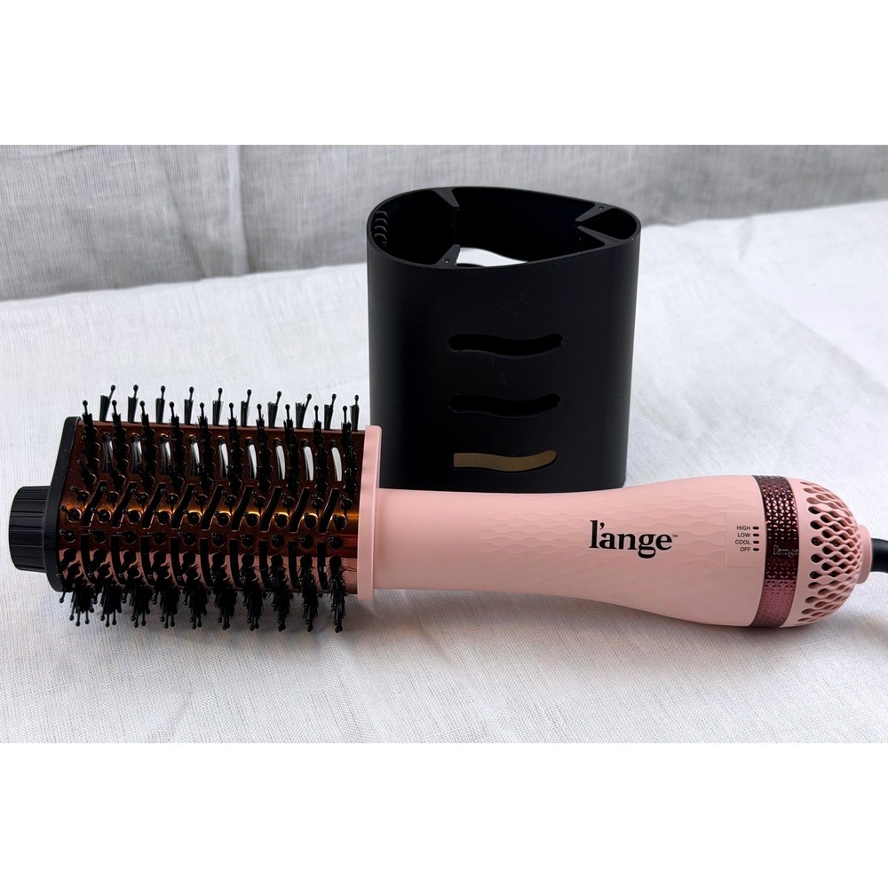 L'ange Le Volume 2-in-1 Volumizing Brush Dryer Blush Pink H9503 75mm Titanium
